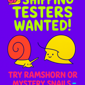 Snail Test Ship – Free Mystery Snail or 3 Ramshorns (Just Pay Shipping)
